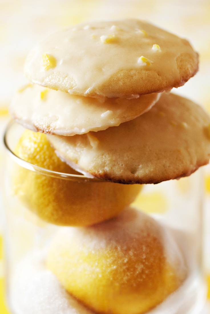 Lemon Pound Cake Iced Cookies | Steep Thoughts