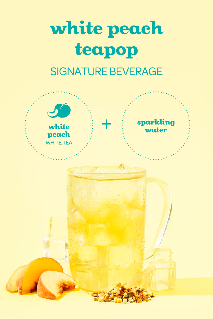 White Peach TeaPop Signature Beverage Recipe Steep Thoughts