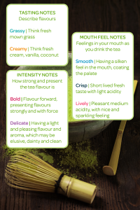 Matcha Tasting Notes