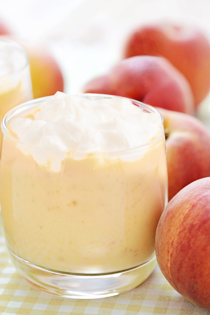 Peaches & Cream Cocktail Steep Thoughts