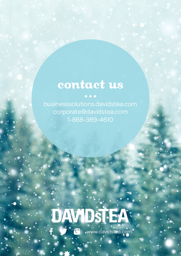 Corporate Catalogue Holiday 2015 | DAVIDsTEA