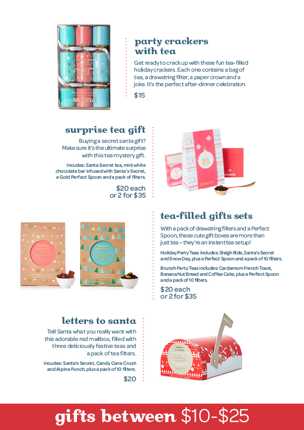 Corporate Catalogue Holiday 2015 | DAVIDsTEA