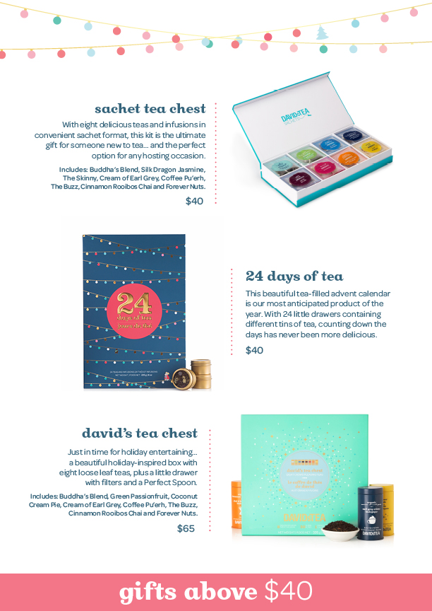 Corporate Catalogue Holiday 2015 | DAVIDsTEA