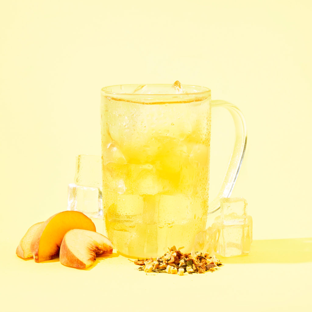 White peach tea