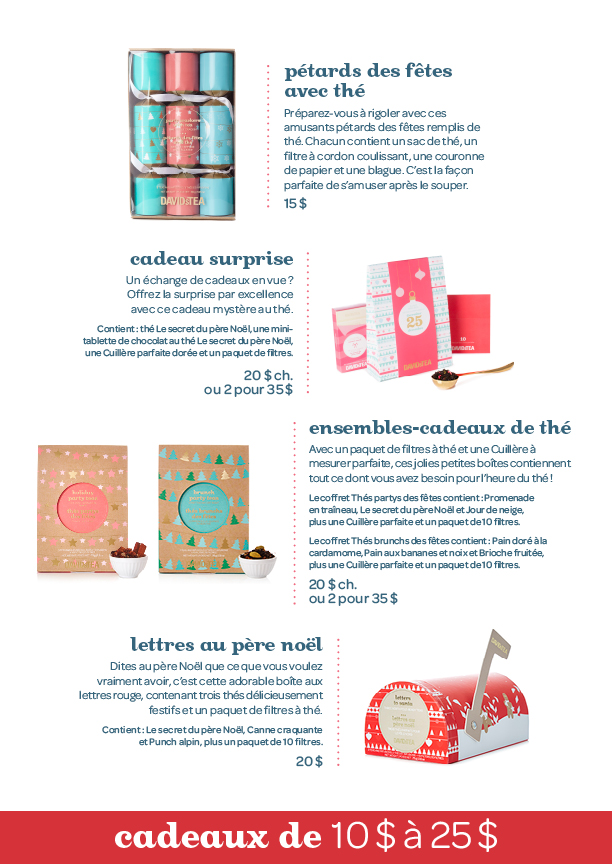 Cadeaux d’entreprise Les Thés DAVIDsTEA