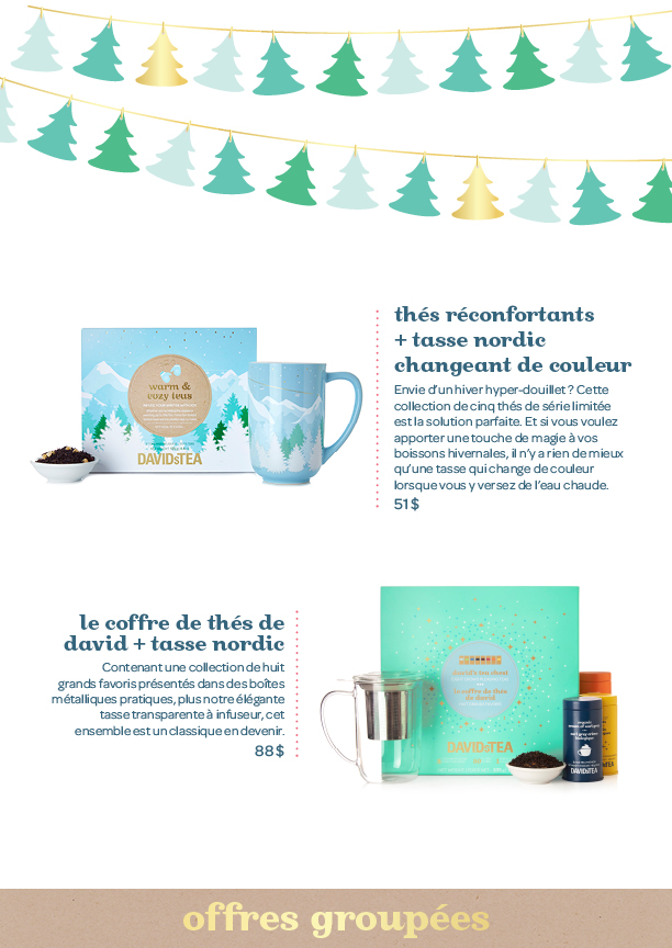 Cadeaux d’entreprise Les Thés DAVIDsTEA