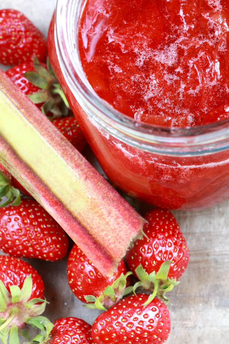 Compote de fraises au thé avec yogourt