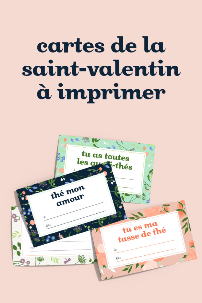 Cartes de la St-valentin à imprimer